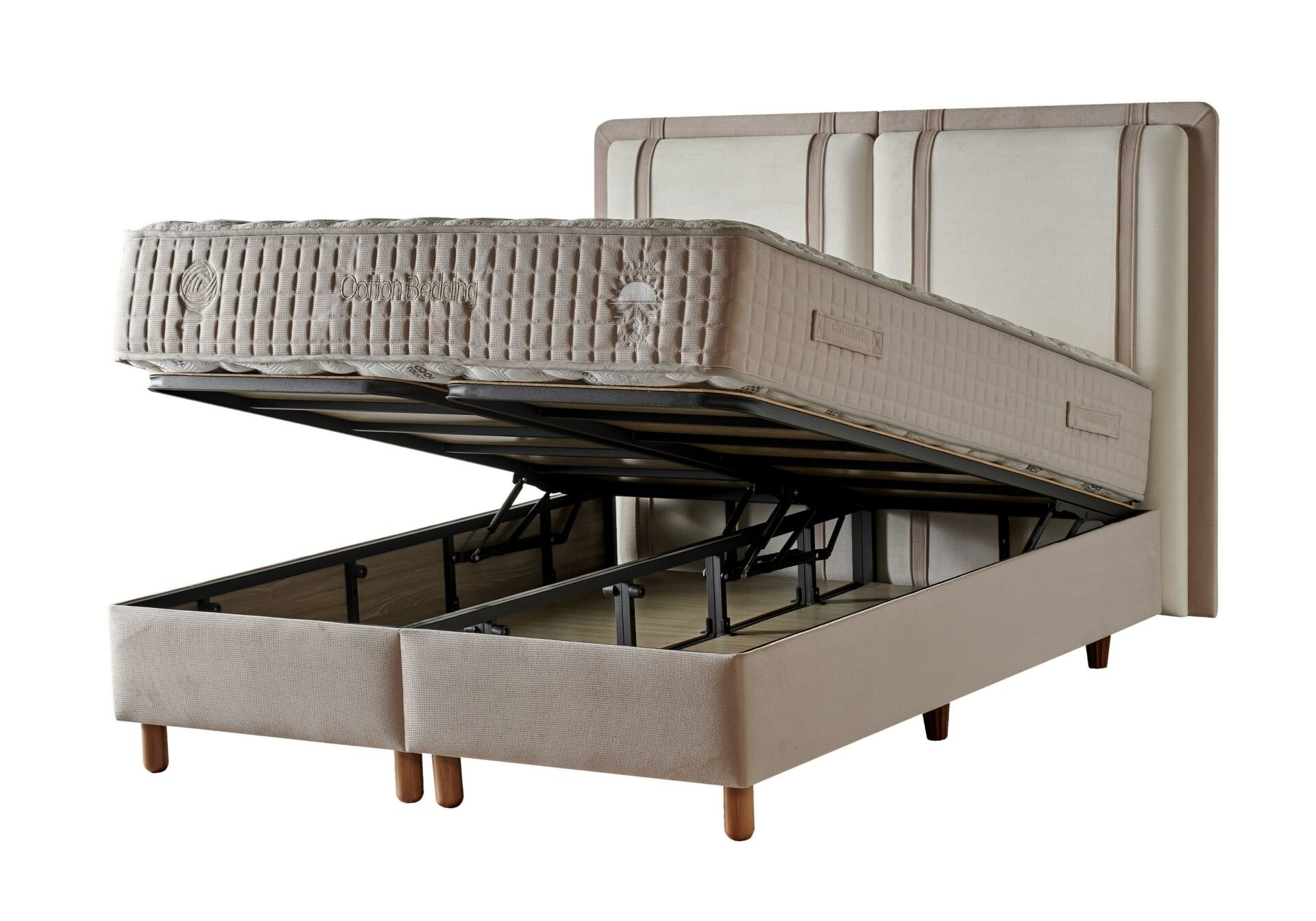 Valentino 200x200 Çift Kişilik Baza, Başlık Seti CB3402