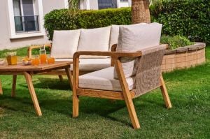 Gardenya Ahşap Oturma Grubu ROY011