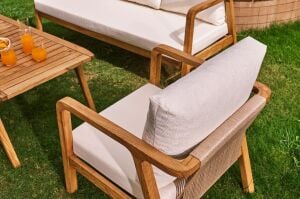 Gardenya Ahşap Oturma Grubu ROY011