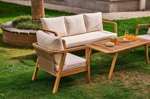 Gardenya Ahşap Oturma Grubu ROY011