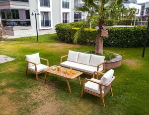 Gardenya Ahşap Oturma Grubu ROY011