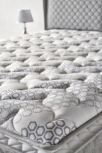 Truva 150x200 Çift Kişilik Yatak, Baza, Başlık Seti