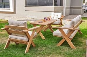 Şebboy Ahşap Oturma Grubu ROY005