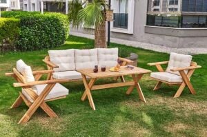 Şebboy Ahşap Oturma Grubu ROY005