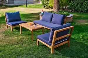 Lilyum Ahşap Oturma Grubu ROY006