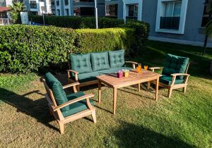 Mimoza Ahşap Oturma Grubu ROY002