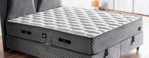Grey Sleep 150x200 Çift Kişilik Yatak, Baza, Başlık Seti CP1028