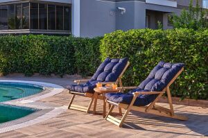 Angel Ahşap Şezlong Sehpa Takımı ROY008