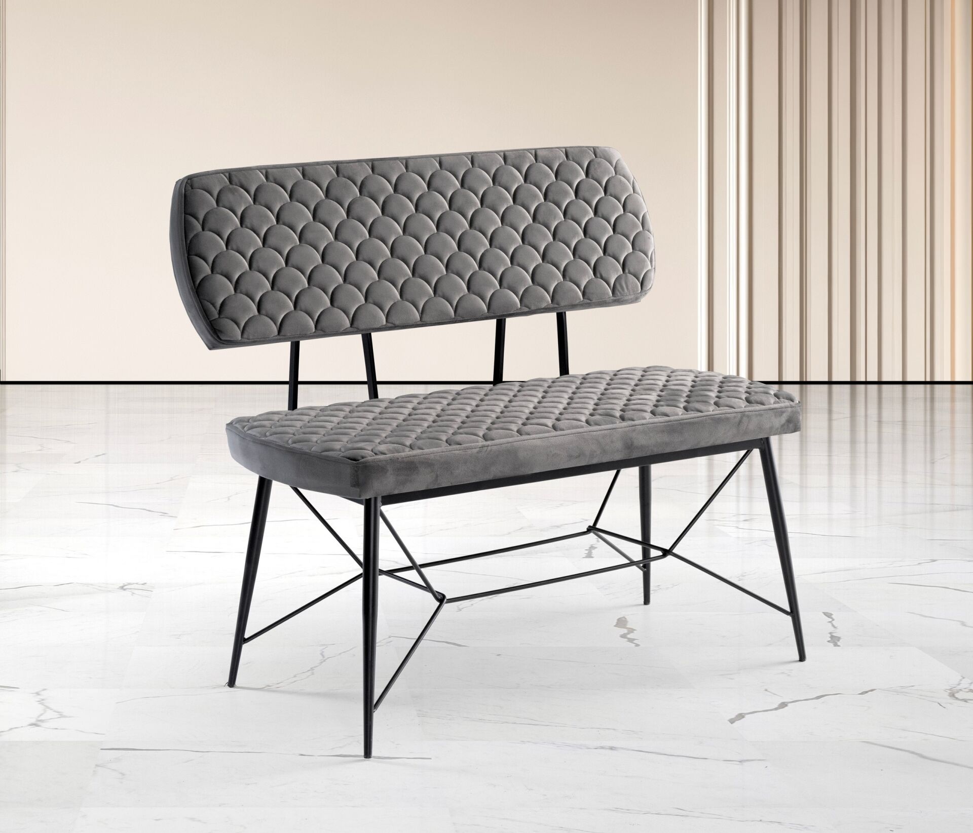 Yaz Bench Table Chair Set Bendir TN0635