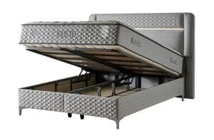 Gusto Gri 180x200 Çift Kişilik Baza, Başlık Seti CB3404