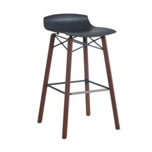 X-treme BSS Wox Pro (iroko) Antrasit - Iroko Ahşap Ayaklı Bar Taburesi PPT1631