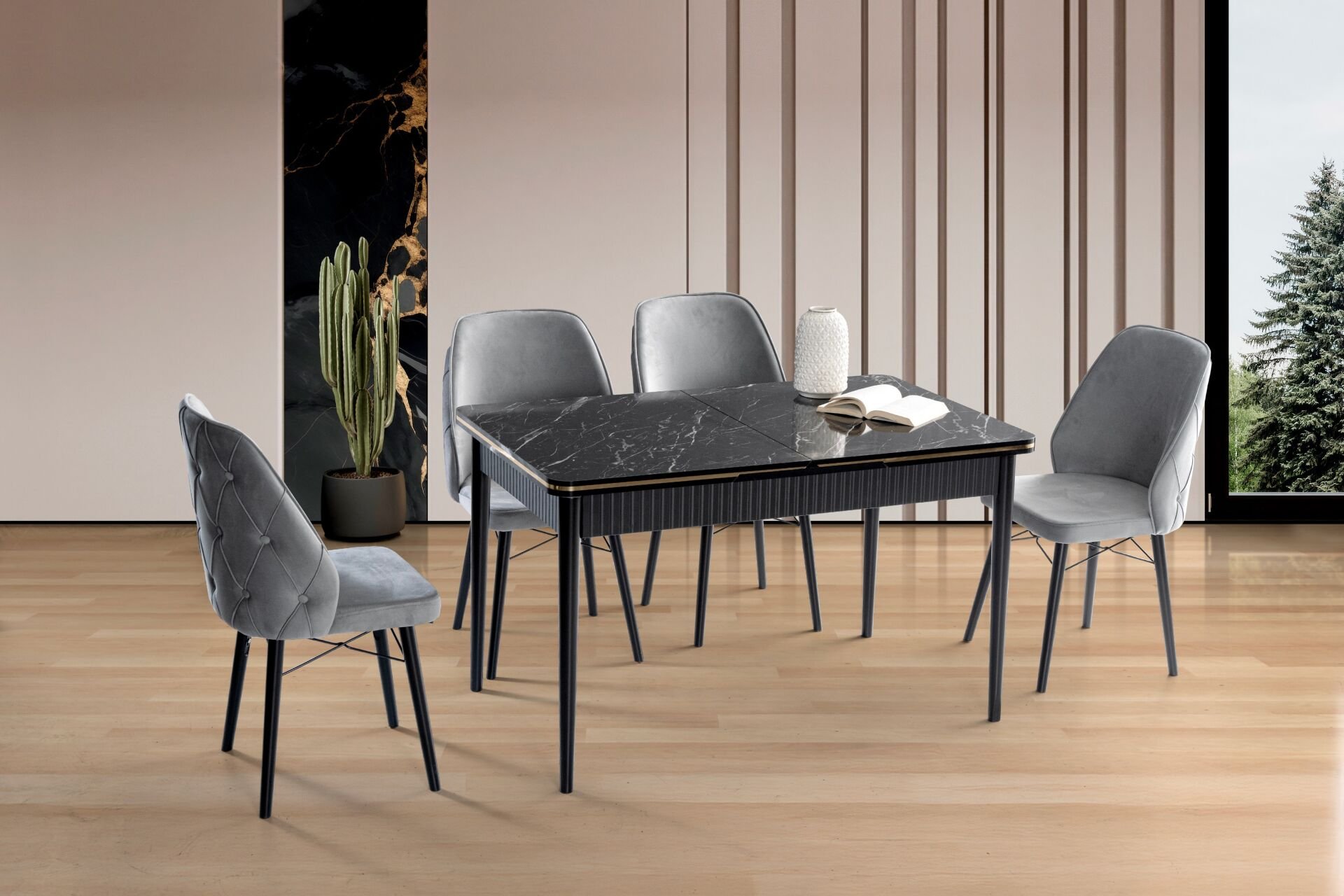 Aras Masa Sandalye Takımı Bendir TN0638