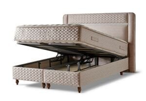 Gusto Krem 180x200 Çift Kişilik Baza, Başlık Seti CB3404