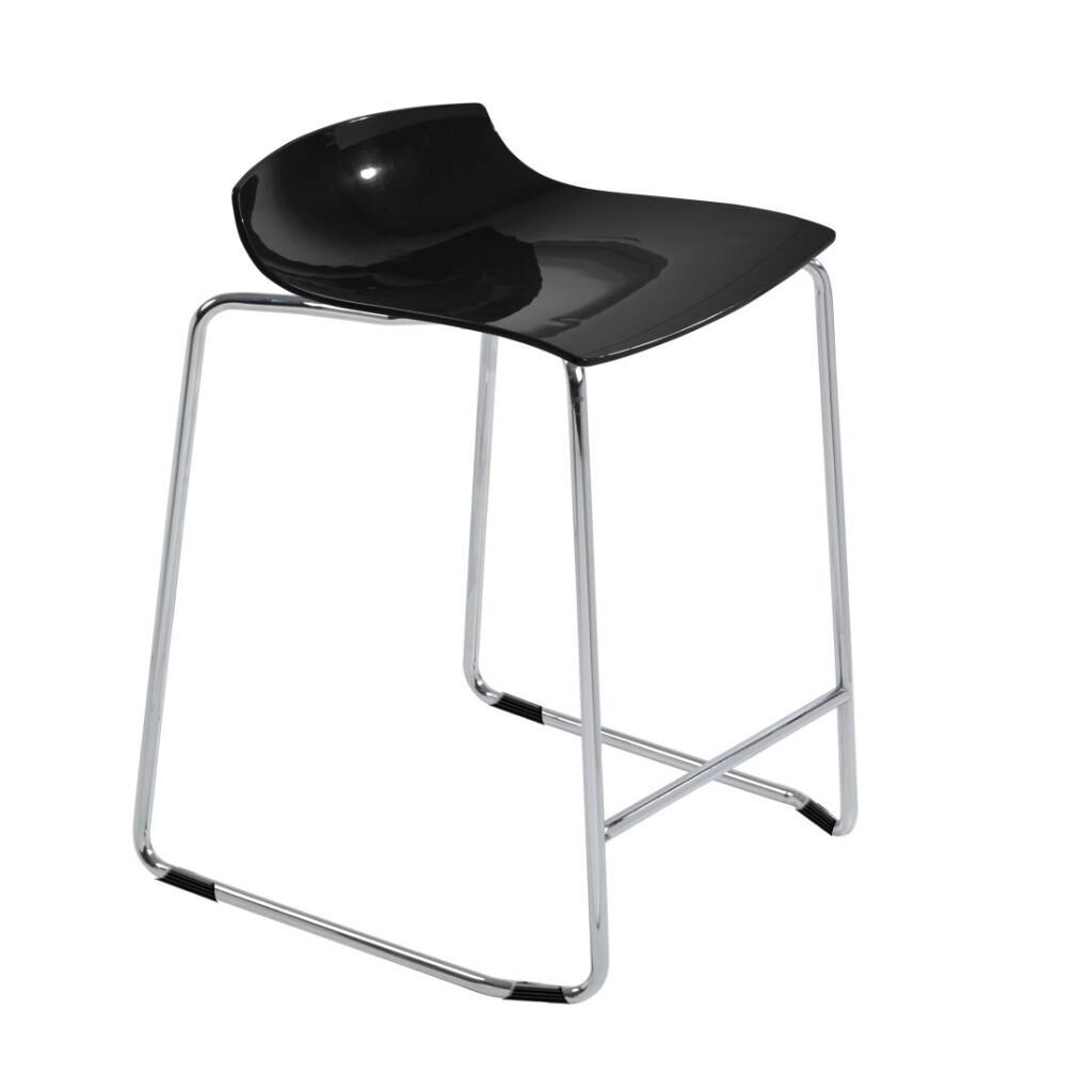 X-treme Sled Solid Siyah - Krom Kaplama Bar Taburesi PPT1633