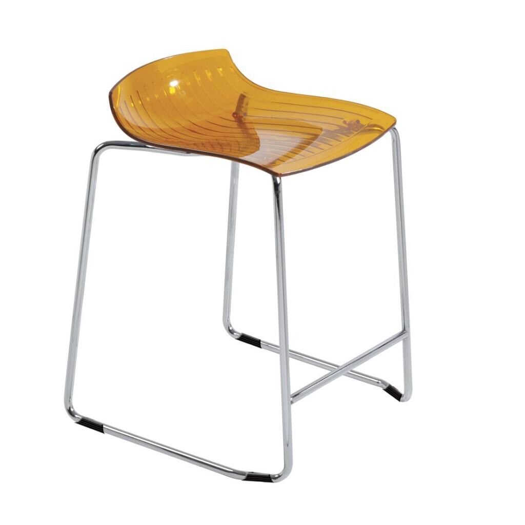 X-treme Sled Turuncu Transparan - Krom Kaplama Bar Taburesi PPT1634