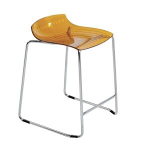 X-treme Sled Turuncu Transparan - Krom Kaplama Bar Taburesi PPT1634