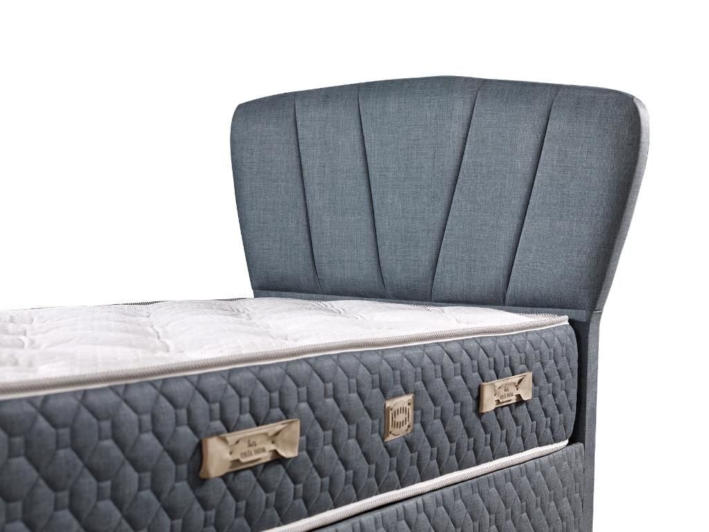 Pink 2 150X200 Double Mattress, Divan Base, Headboard Set EY112B