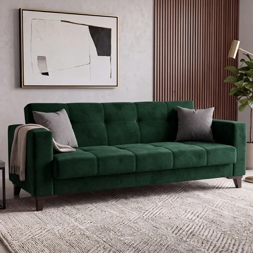 Yes Kanepe Çekyat Yeşil