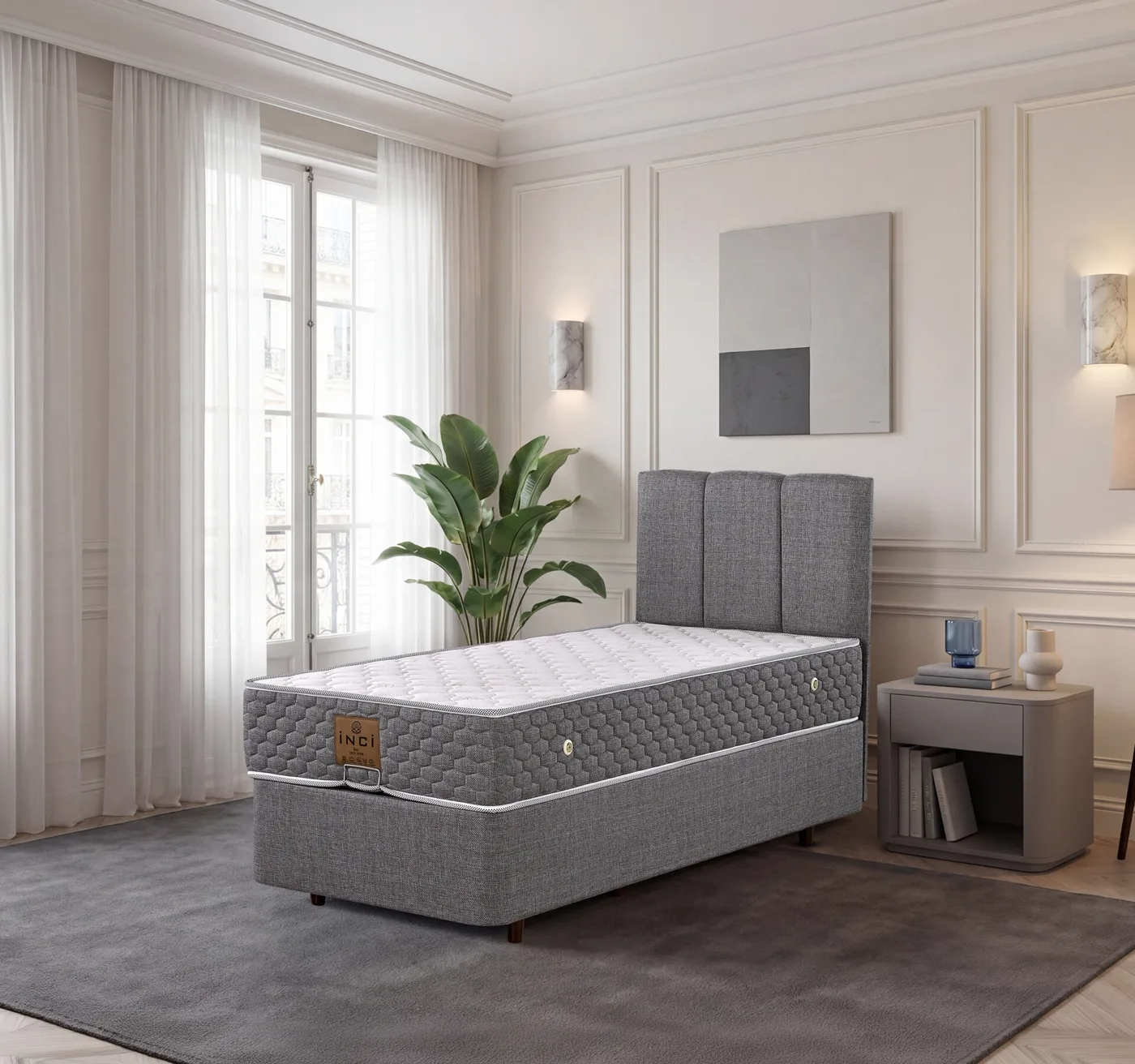 Soho 120x200 Single Mattress, Divan Base, Headboard Set