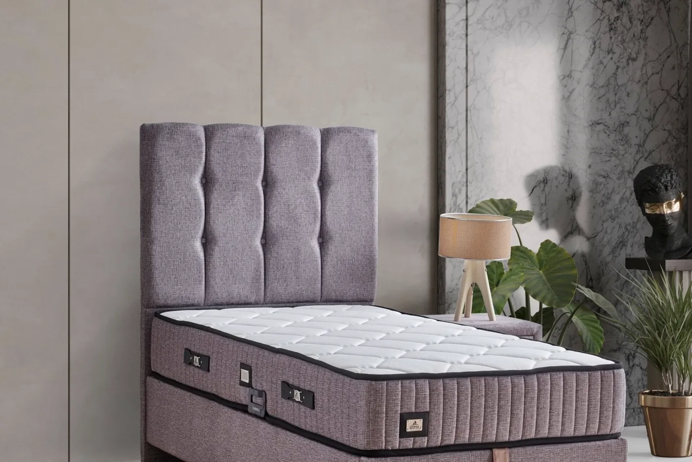 İnci Plus 90 cm Tek Kişilik Baza Başlığı