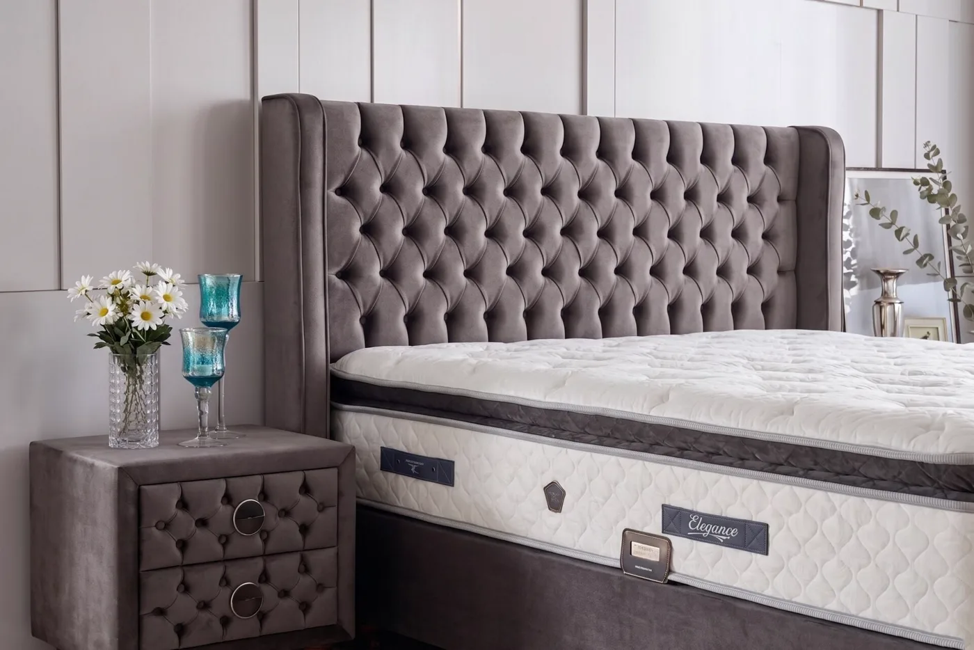 Elegance 90 cm Tek Kişilik Baza Başlığı