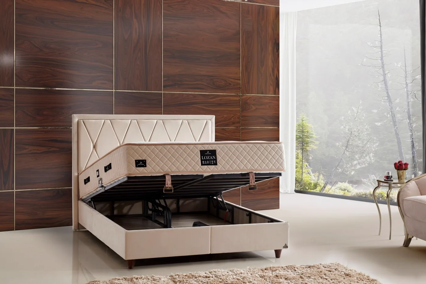 Lozan Plus 140x190 Çift Kişilik Baza