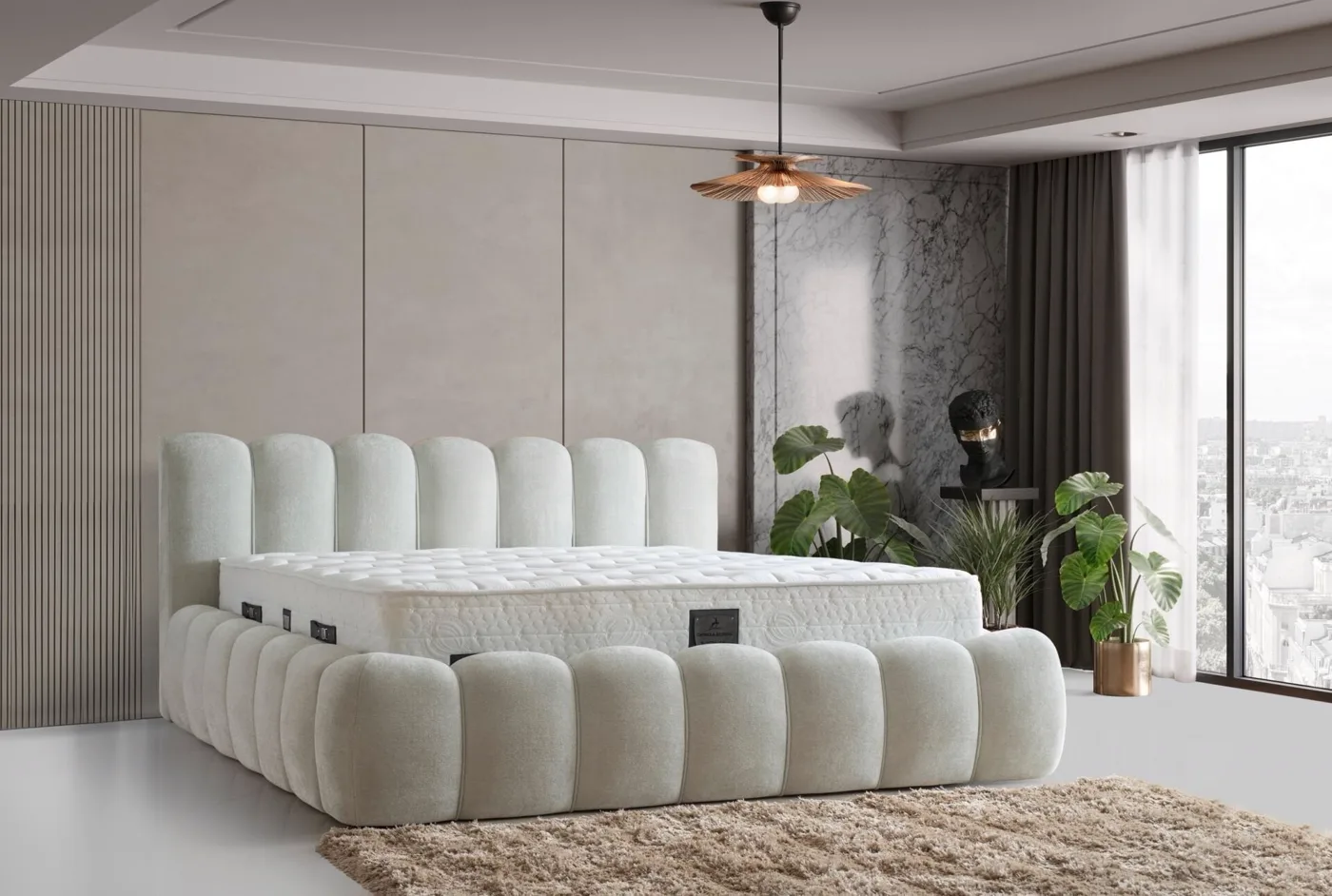 Best Sandıklı 100x200 Tek Kişilik Yatak, Baza, Başlık Seti