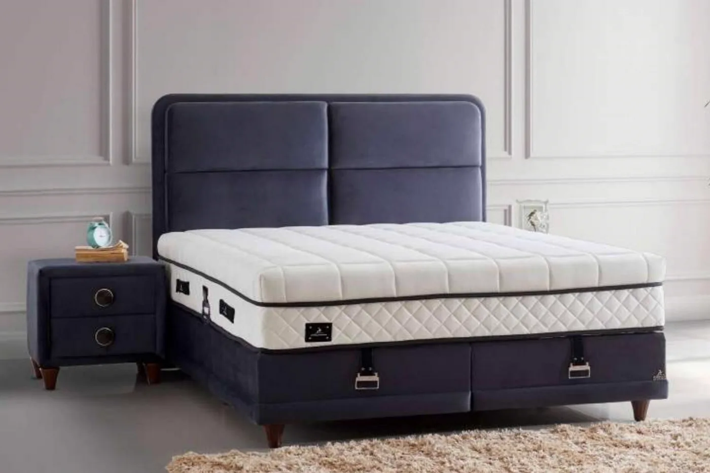 Torino 180x200 Double Mattress, Divan Base, Headboard Set