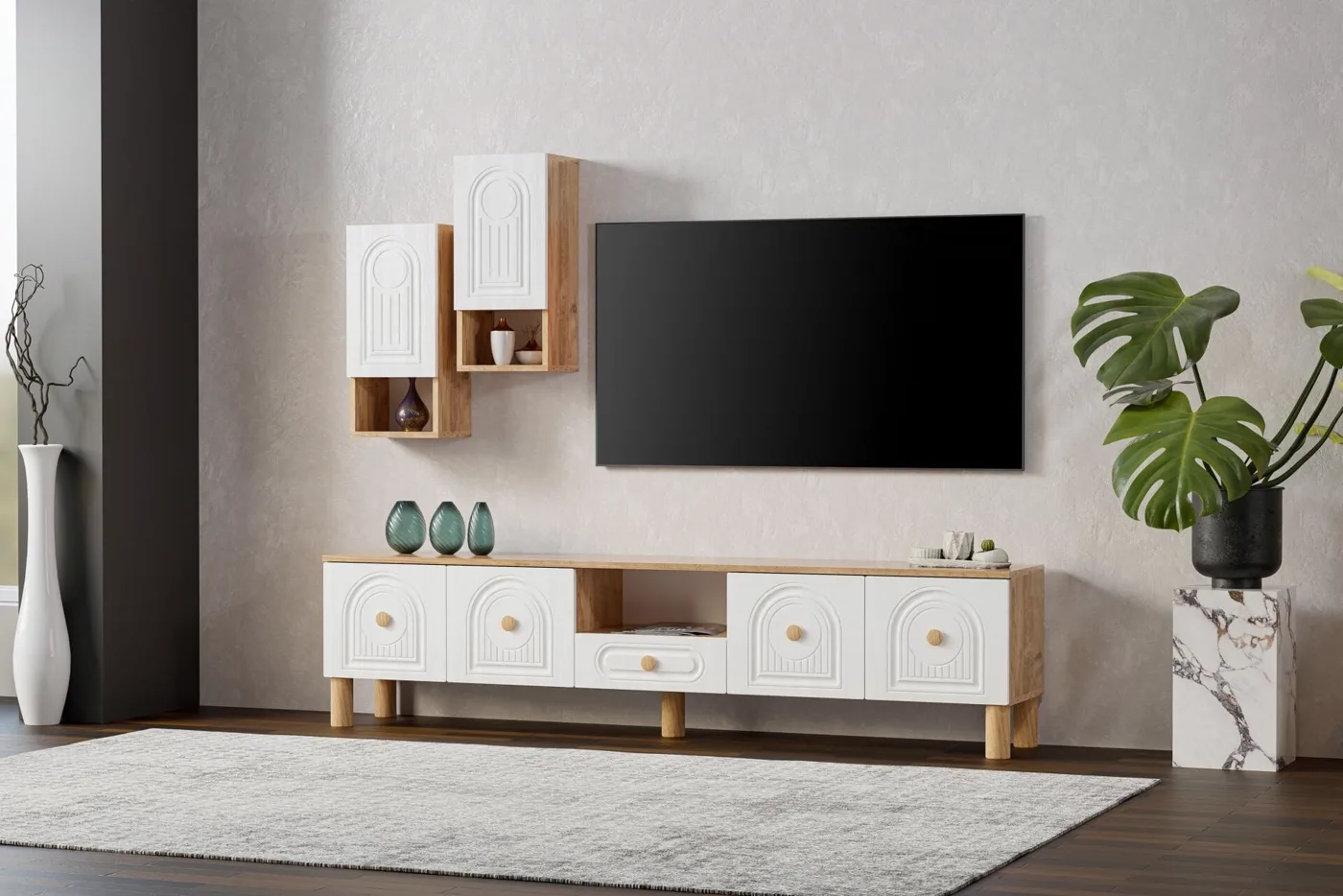 Bohem 210'luk Yaşam Ünitesi Atlantik Çam - Beyaz