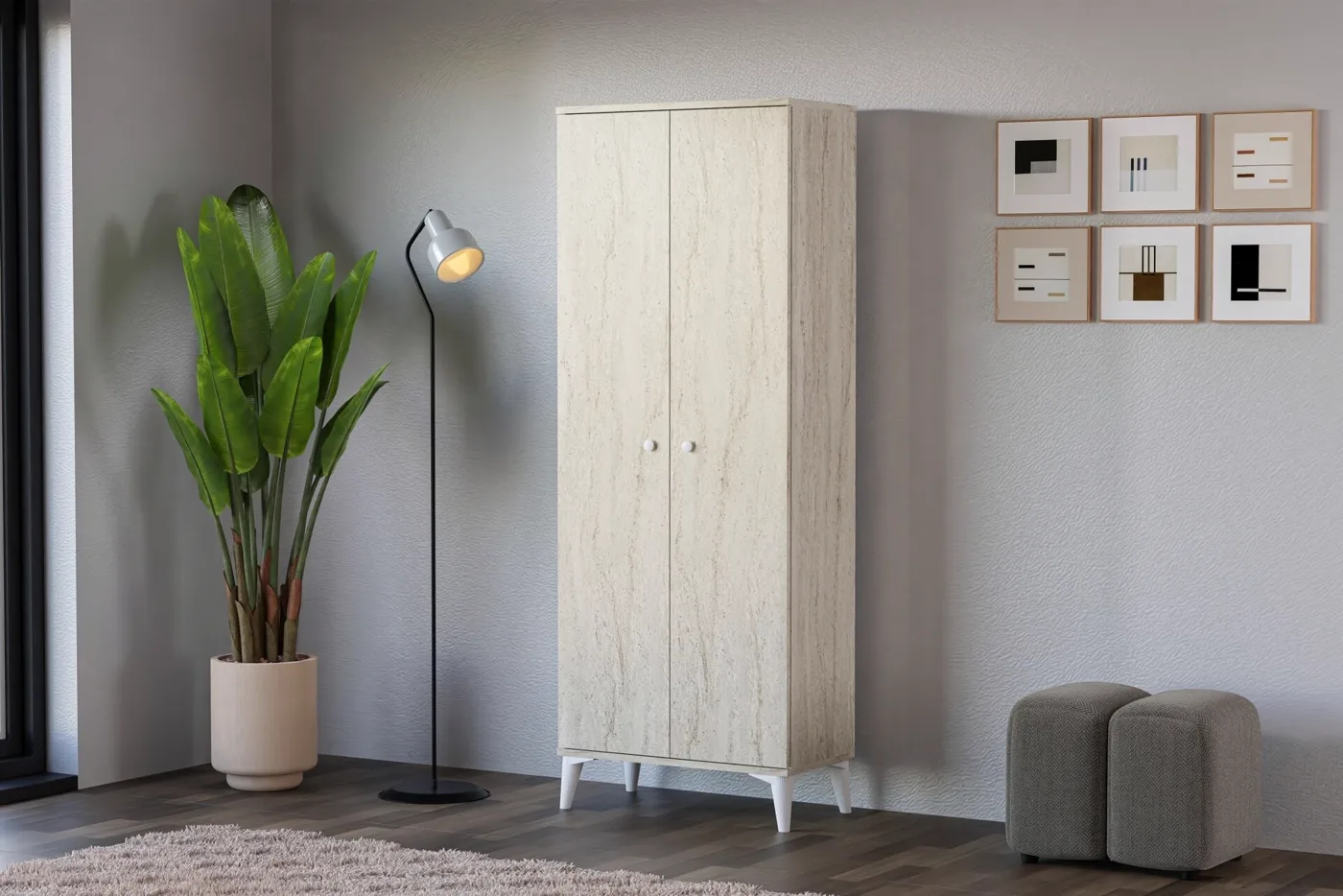 Travertine Multi-purpose Cabinet
