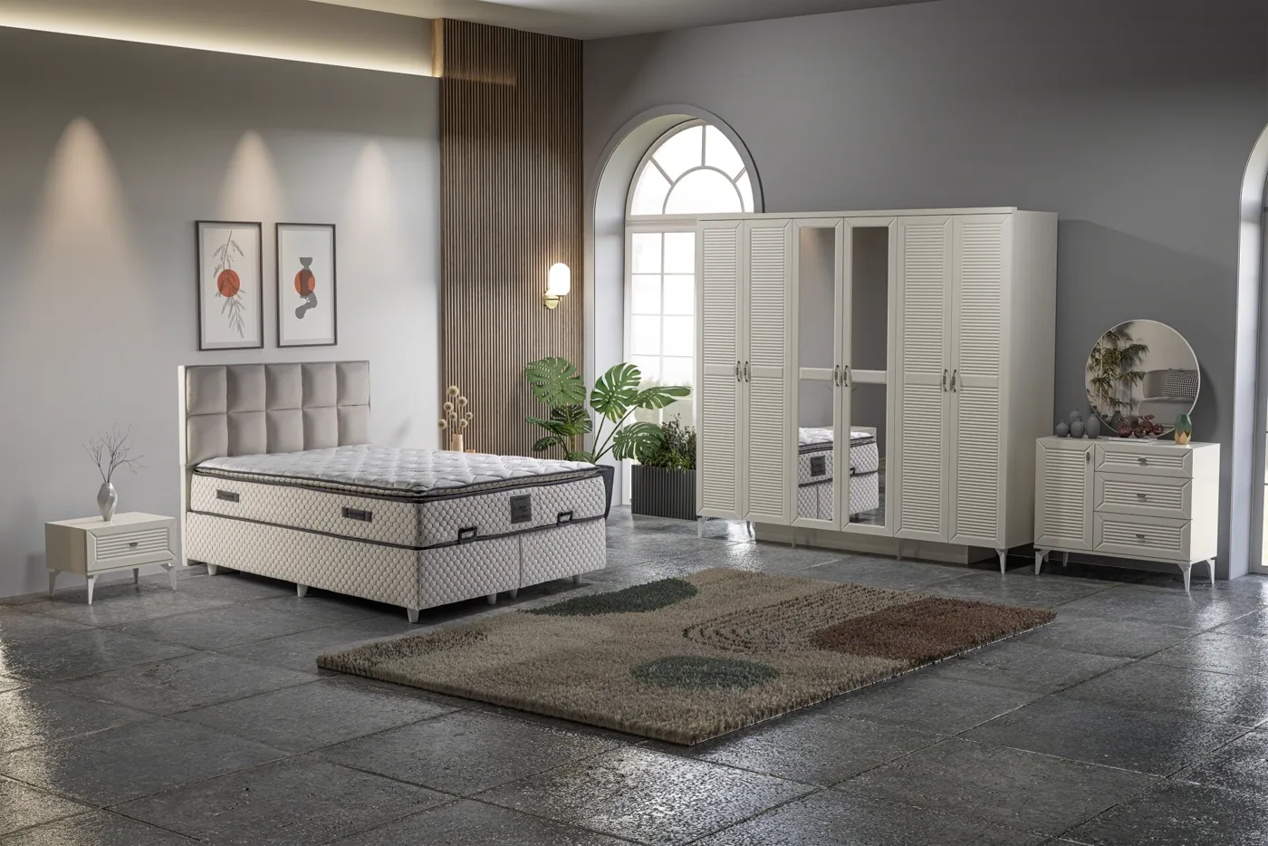 Naz Yatak Odası Takımı %100 MDF - Aytaşı