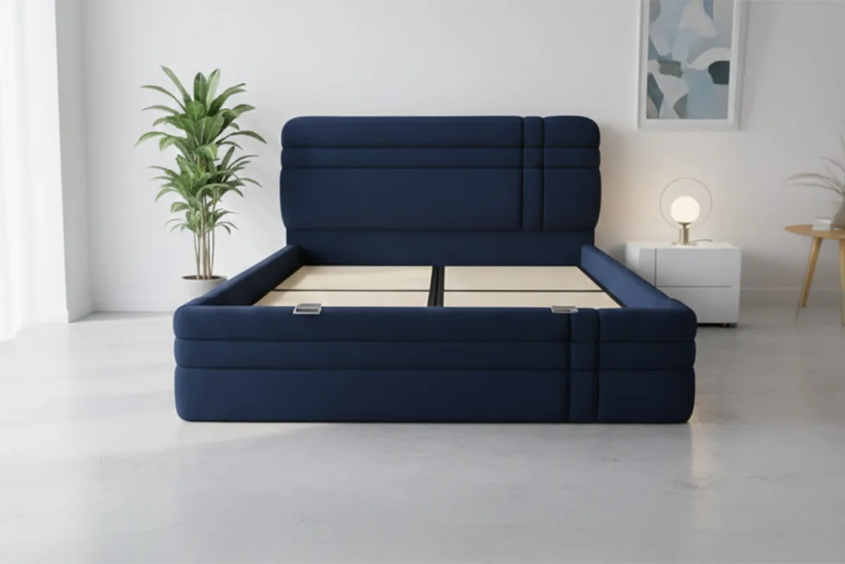 Royal Lacivert 180 x 200 Çift Kişilik Baza, Başlık Seti
