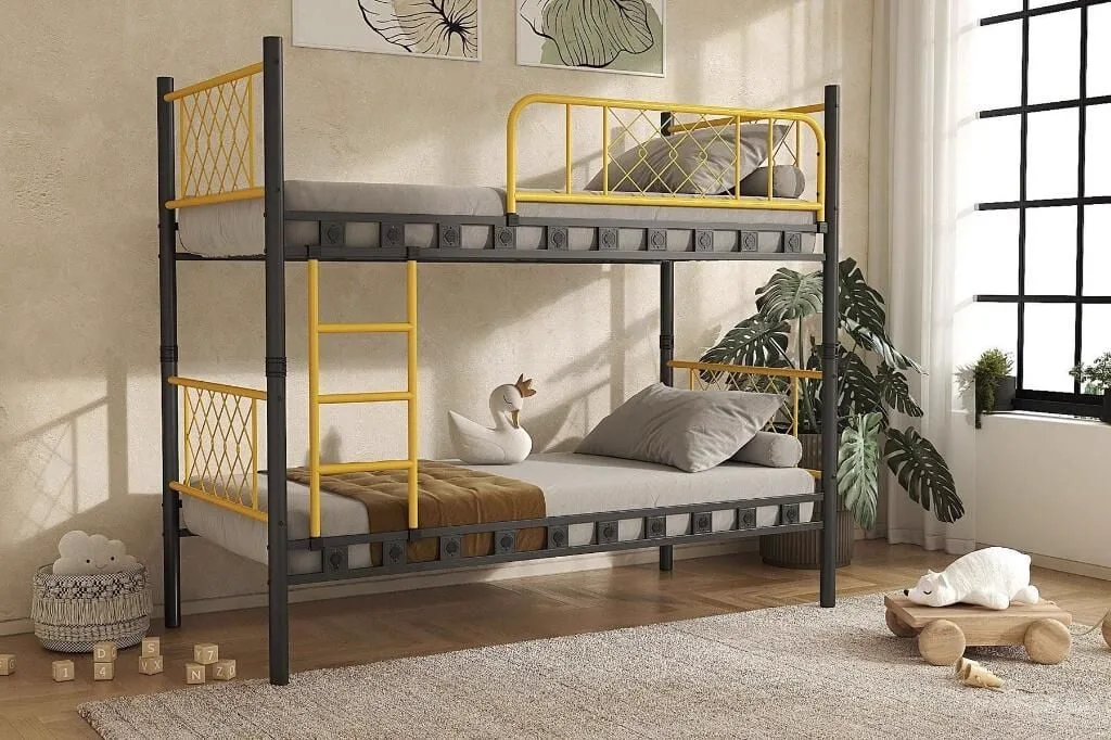 Lit superposé Metis 90x200 ARM048 jaune-noir