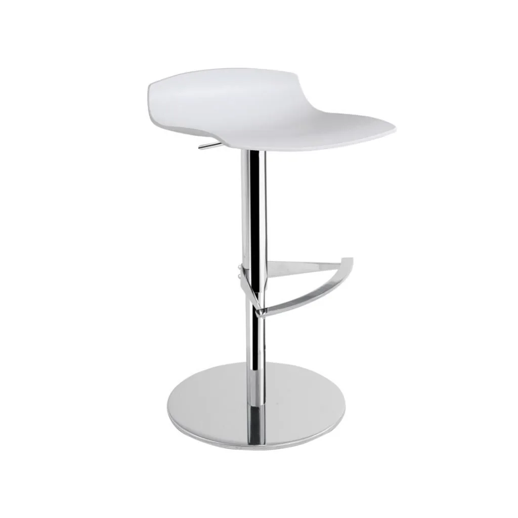 X-treme B Pro White - Chrome-Plated Bar Chair