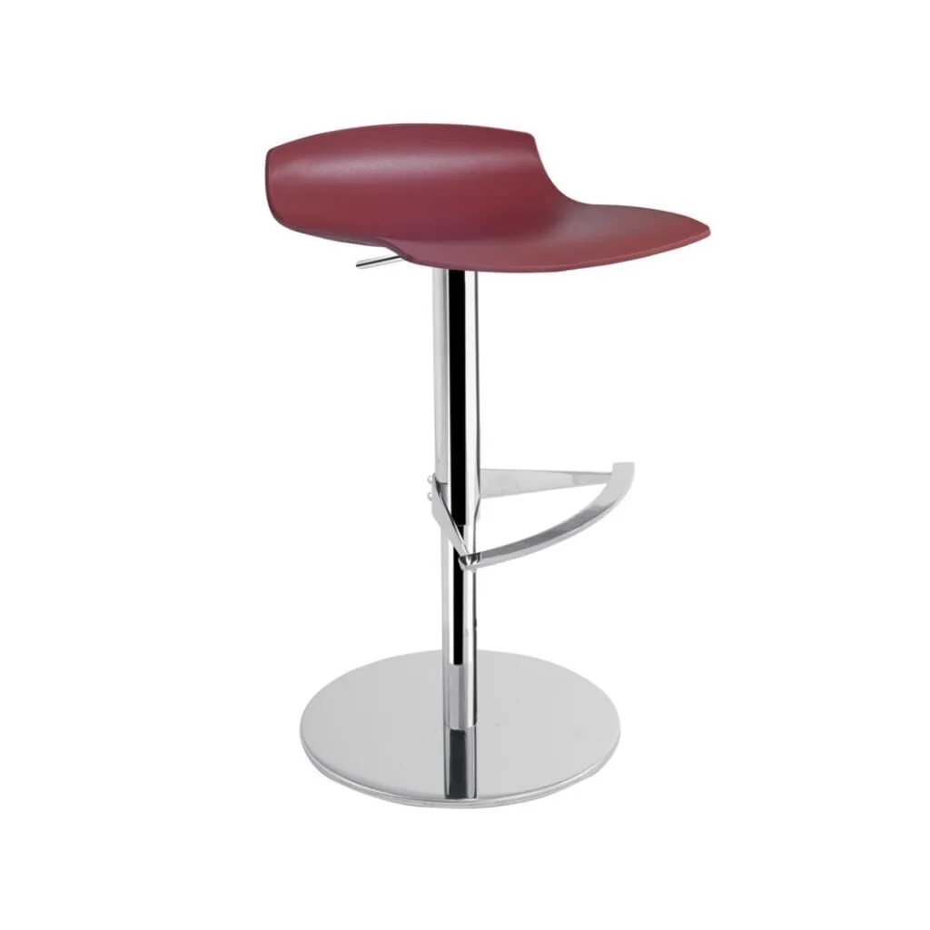 X-treme B Pro Dark Red - Chrome-Plated Bar Chair