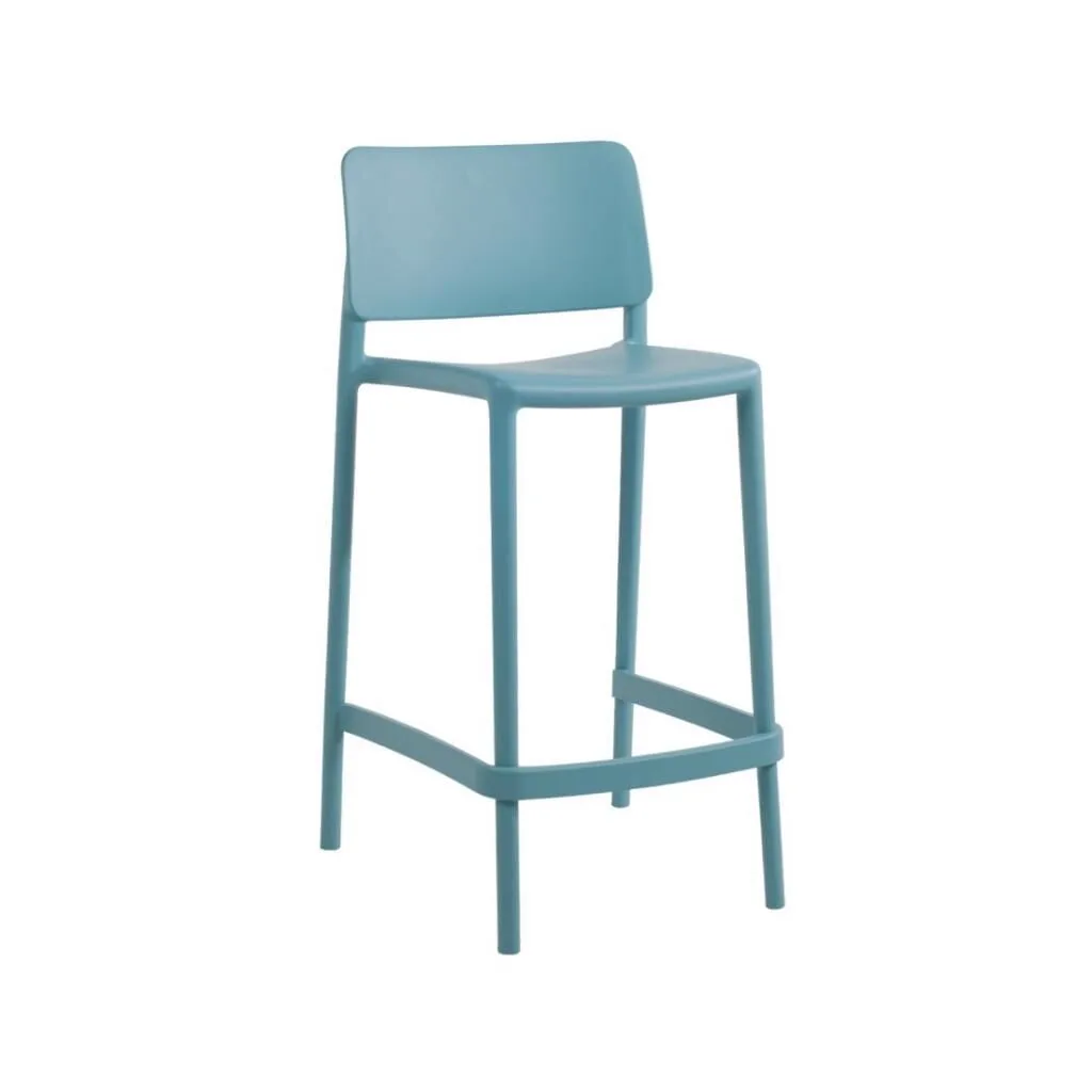 Joy-S Bar 65cm Turquoise Blue Bar Chair