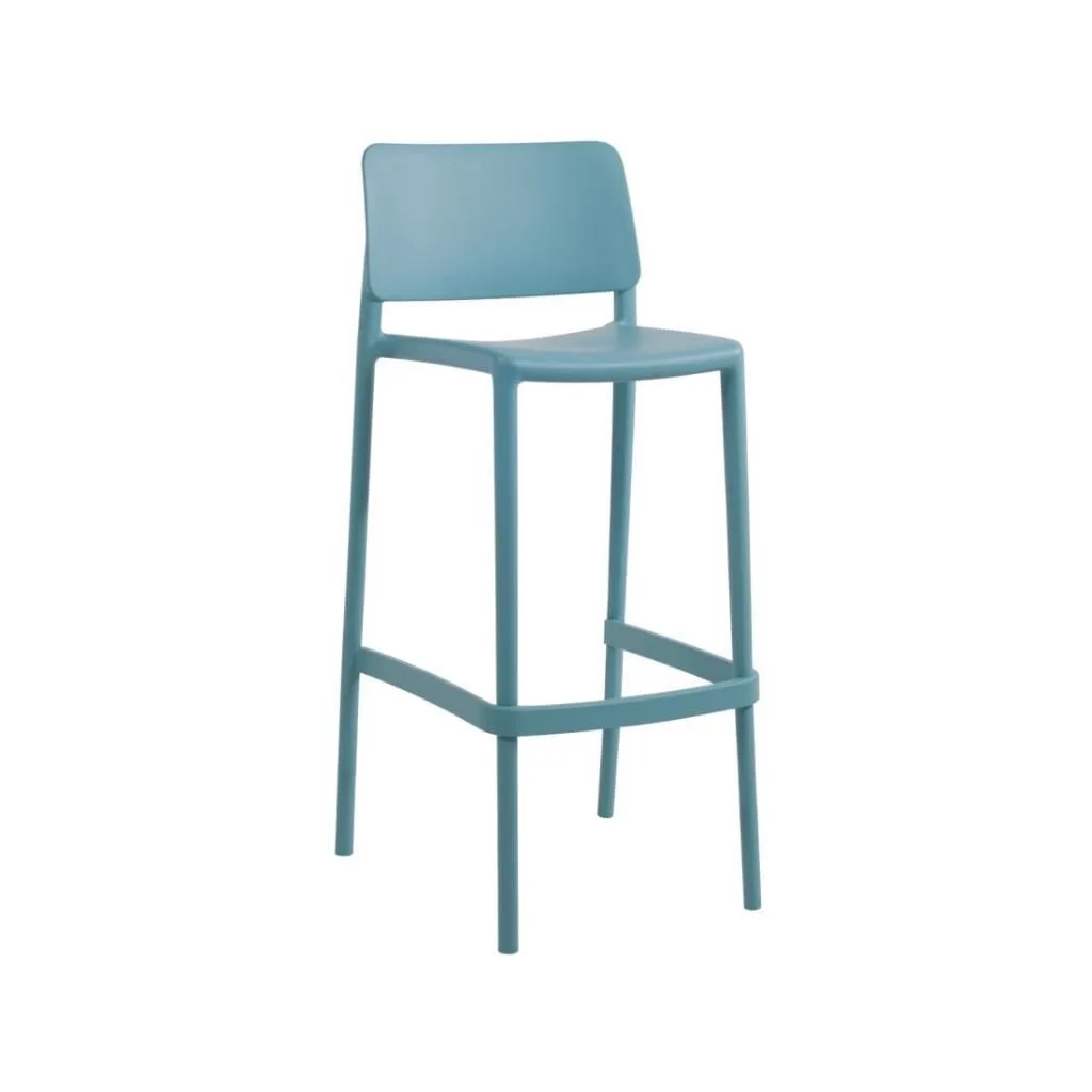 Joy-S Bar 75cm Turquoise Blue Bar Chair