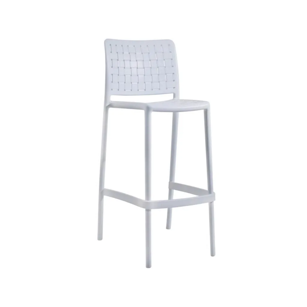 Fame-S Bar 75cm White Bar Chair