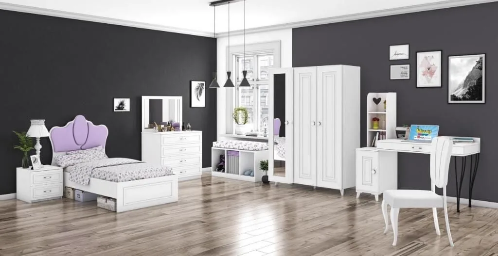 Helen 3 Kapılı Genç Odası Takımı