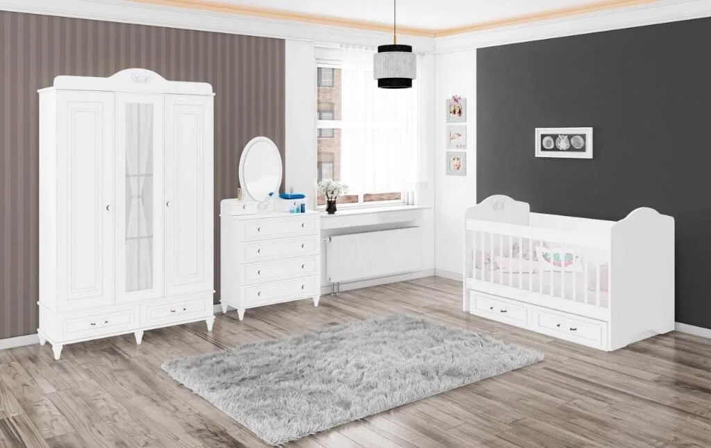 Diana Sallanır Beşikli Bebek Odası Takımı