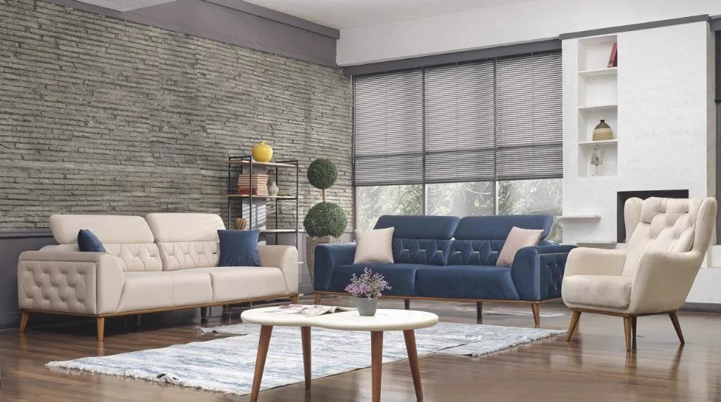 Bugatti Wooden Sofa Set