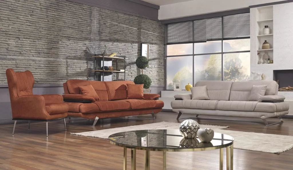 Tarz Metal Sofa Set