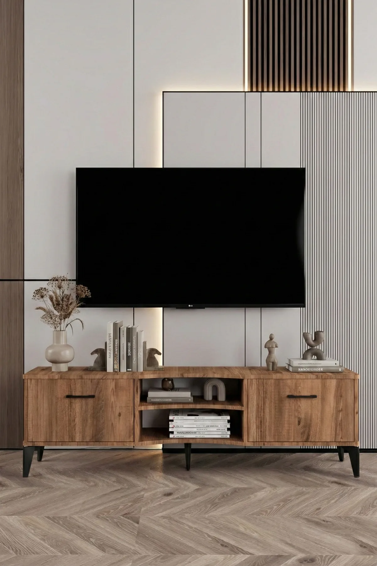 Vera TV Sehpası Suntalam Kahverengi 160x35 cm