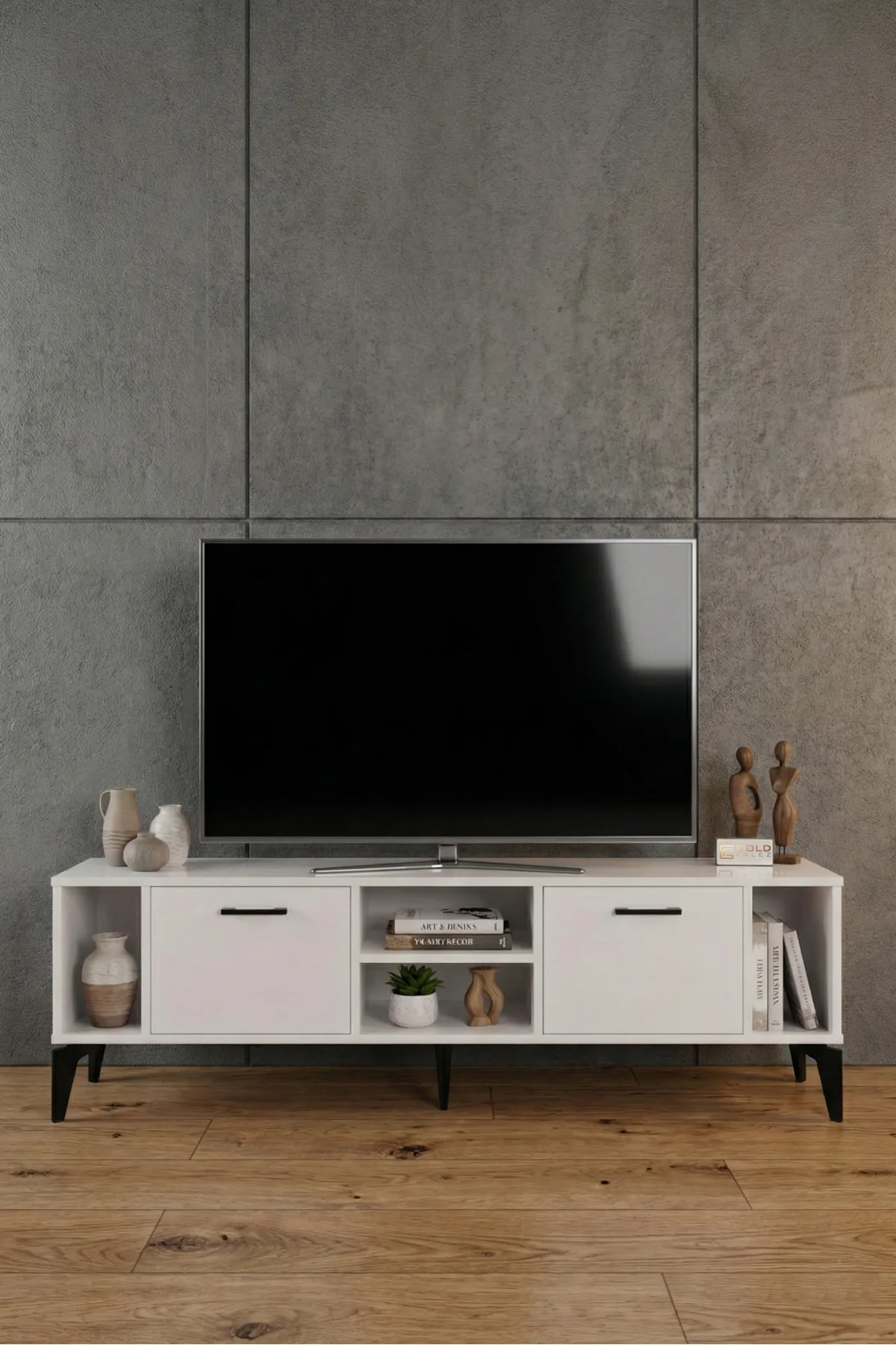 Linya TV Sehpası Suntalam Beyaz 160x35 cm