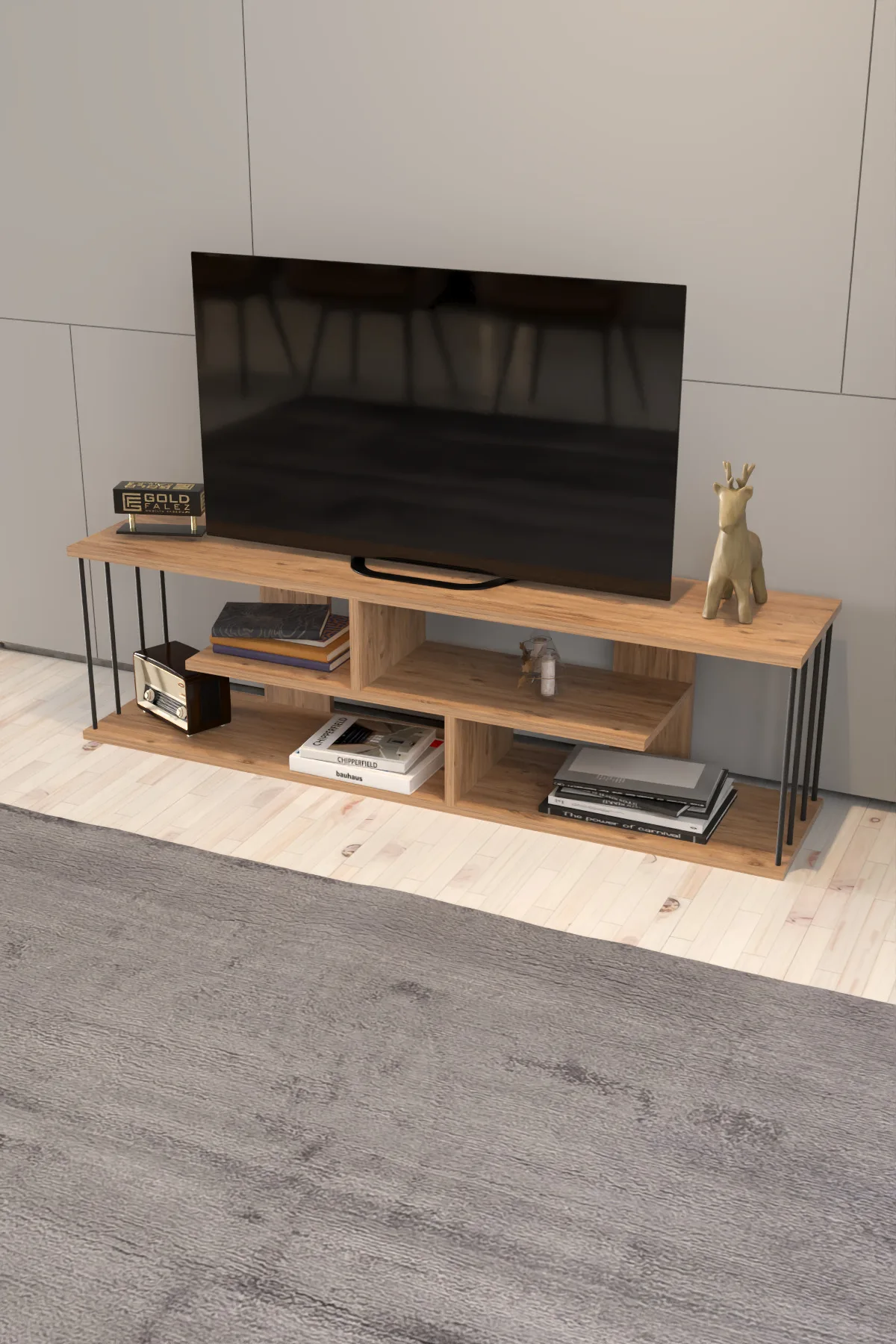 Gzd TV Ünitesi Ceviz 140 cm